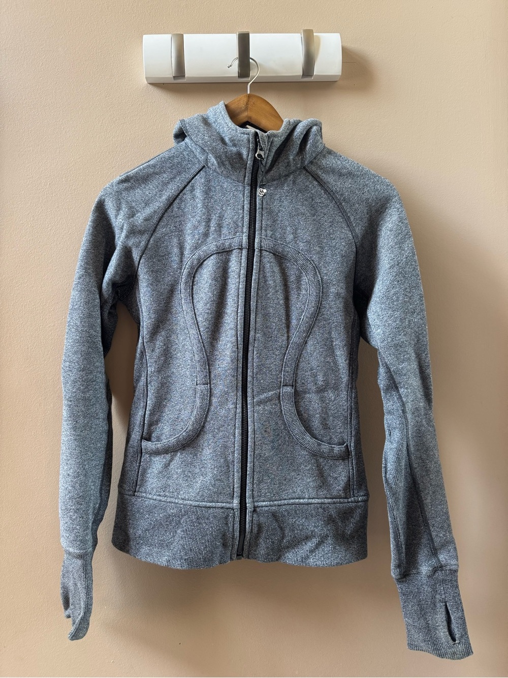 lululemon athletica Heather Gray Full-Zip Hoodie